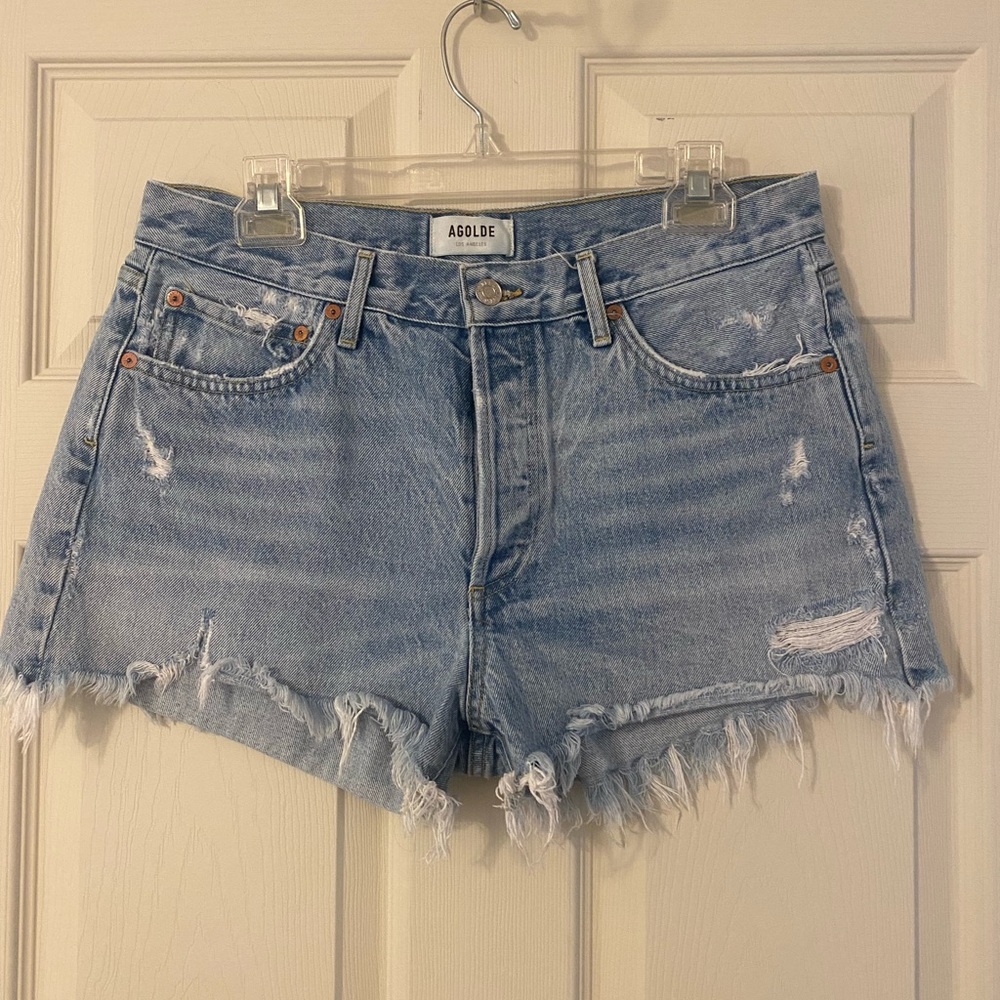 Agolde Distressed Jean Shorts